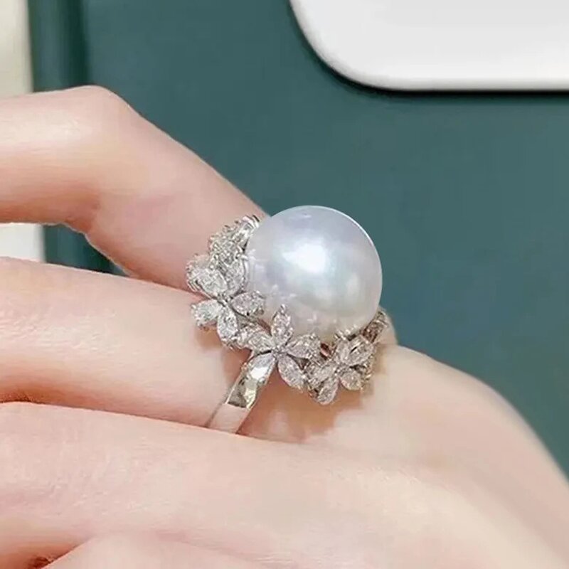 Rings Manufacturer - Elegant Wheat Leaves Design Cubic Zirconia & Custom