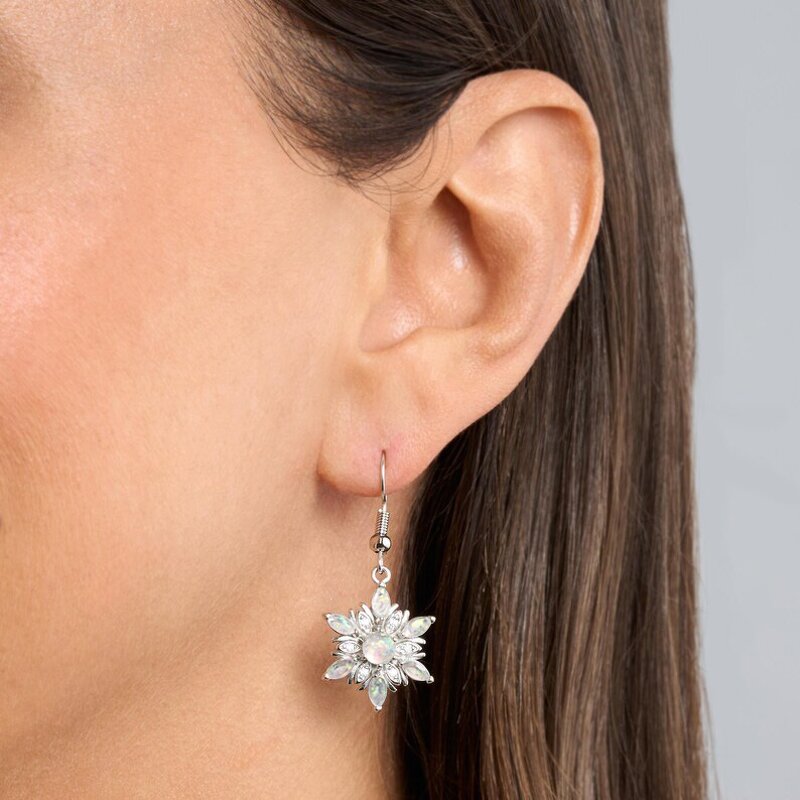 Earrings Manufacturer - Christmas Hat Shaped Round Zircon Stud for Women Wedding