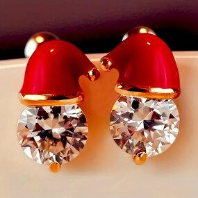 Earrings Manufacturer - Bling Bling Gold Snowflake Design for Girls & Women