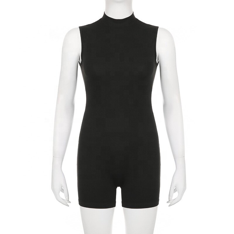 Playsuit Romper Manufacturer - Liu Ming Custom Logo Summer Women Sexy Sleeveless Skinny