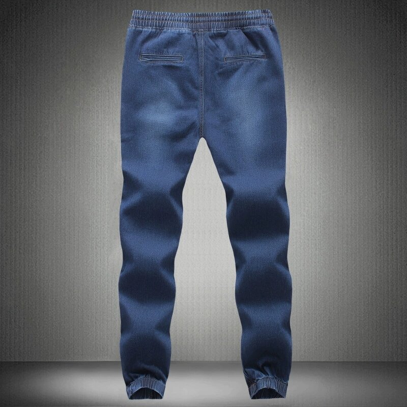 Denim Jeans Manufacturer - Custom Logo Slim Fit Drawstring Ankle-Length Stretch