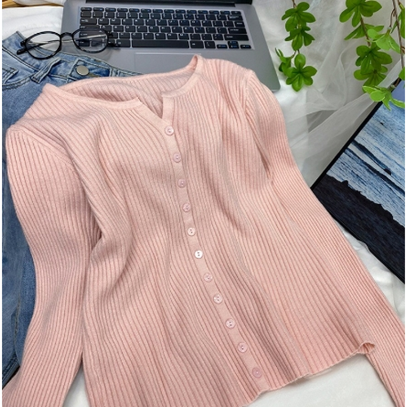 Tees Shirts Sweaters Manufacturer - Liu Ming Cheap Wholesale Women Spring V Neck Long Sleeve
