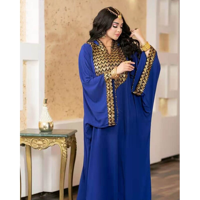 Muslim Long Dresses Manufacturer - Liu Ming 2025 Women African Abaya Plus Size Loose Elegant