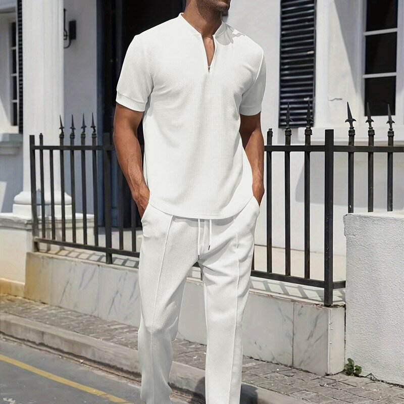 Men Pants Suit Manufacturer - Cheap Hot Selling Casual Zipper Solid Tops Trousers