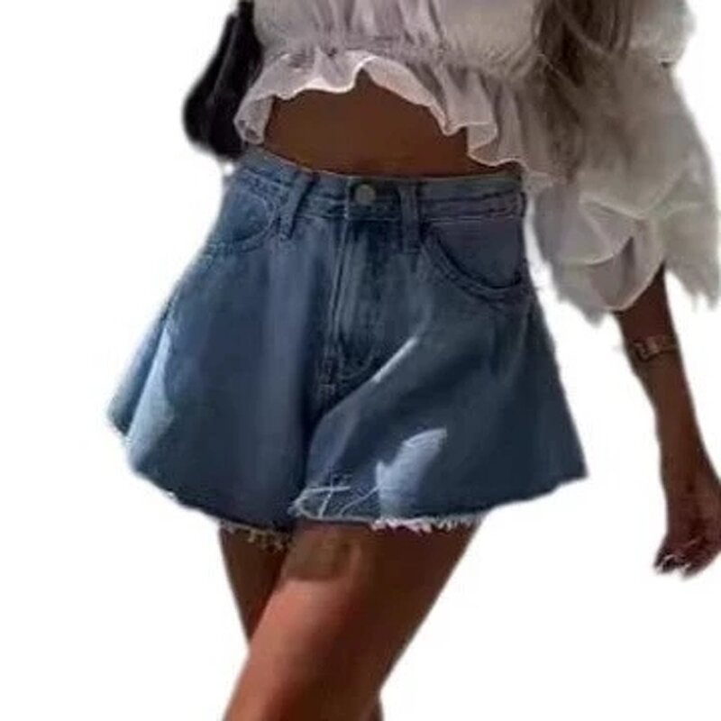 Denim Shorts Manufacturer - 2025 Women High-Waisted Black Comfort Vintage Style