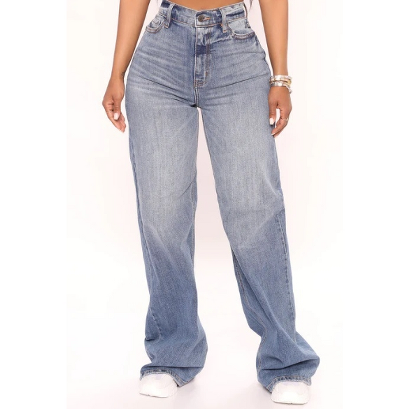 Baggy Jeans Manufacturer - Liu Ming 2025 Y2K Women Loose Denim High Waist Zipper Summer