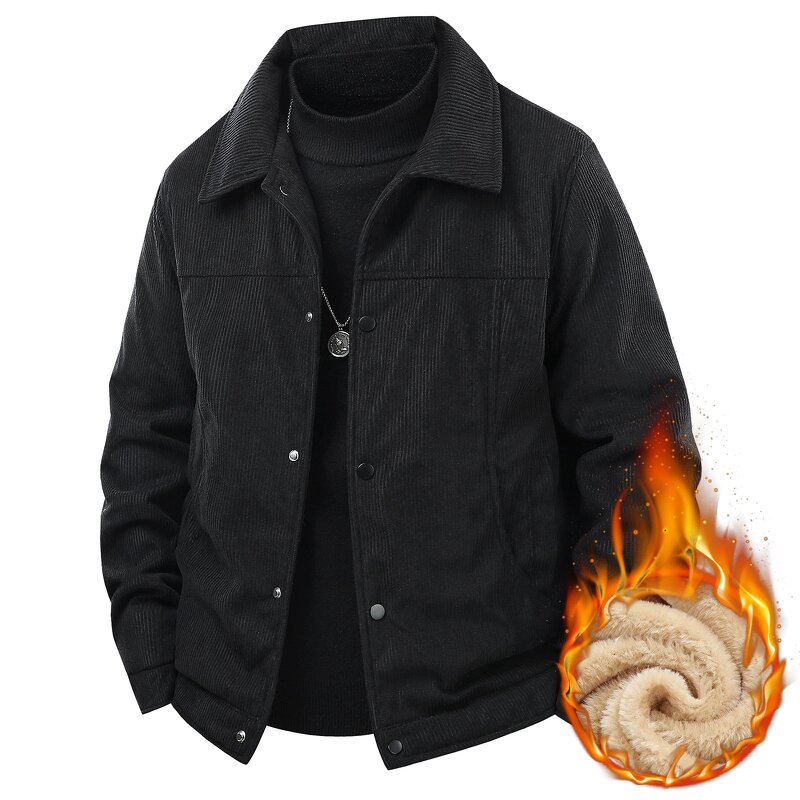 Corduroy Fleece Jacket Manufacturer - 2026 Thick Warm Plus Size for Autumn Winter