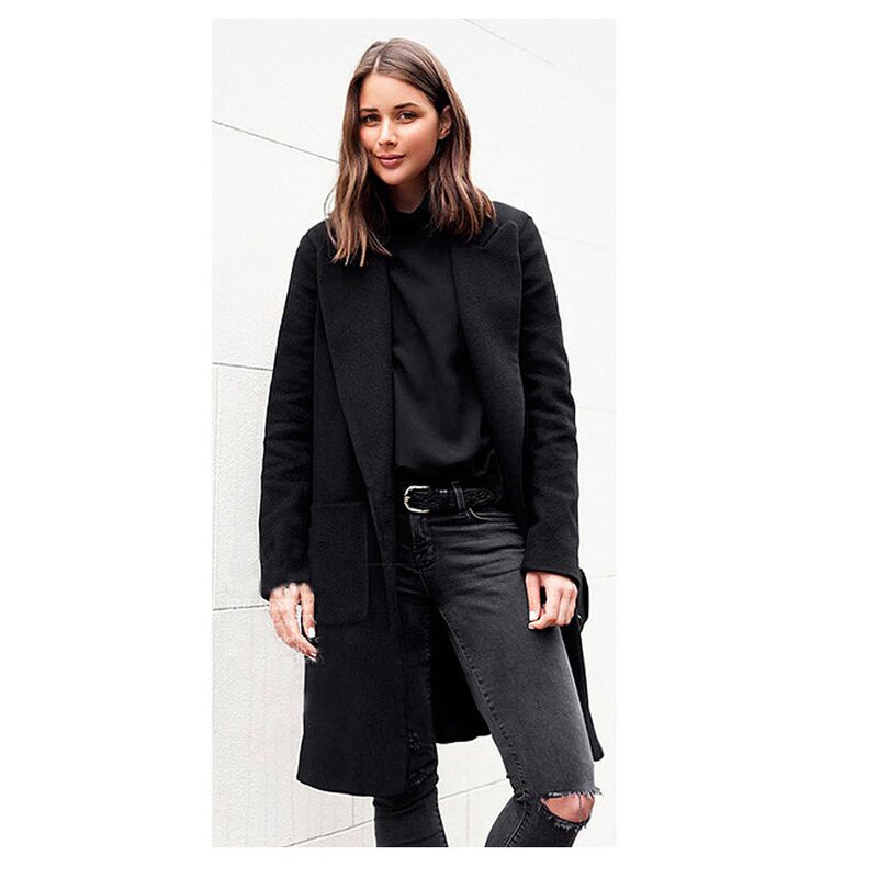 Wool Overcoat Manufacturer - Liu Ming 2025 Women Autumn Winter Loose Double-Sided Long