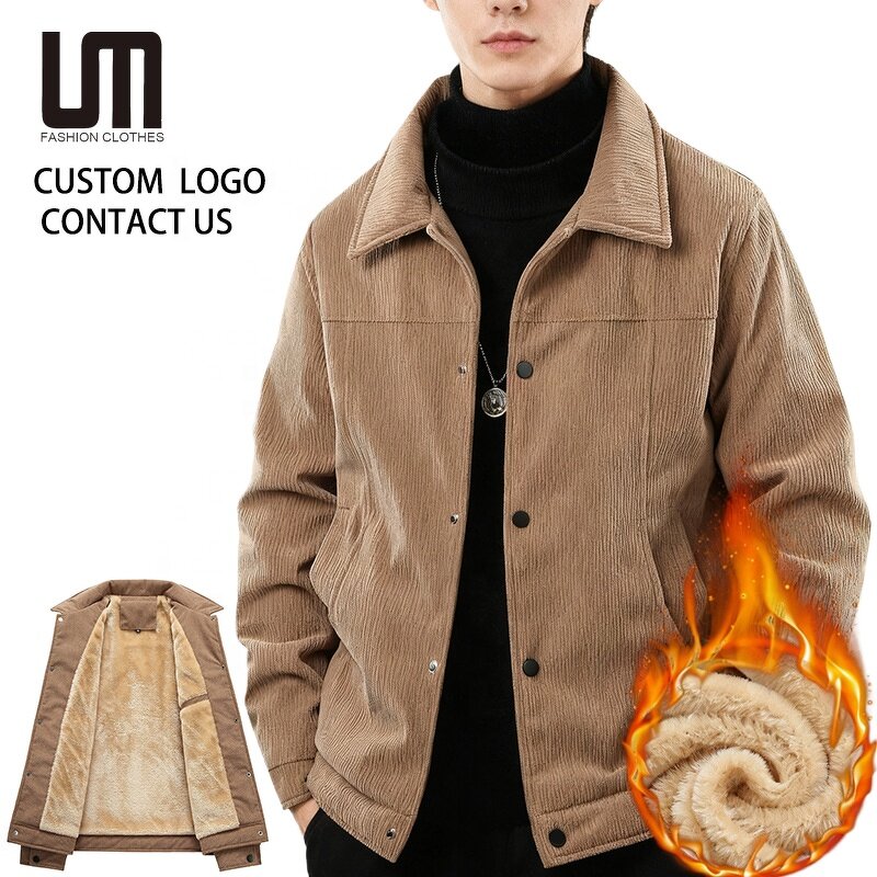 Corduroy Fleece Jacket Manufacturer - 2026 Thick Warm Plus Size for Autumn Winter