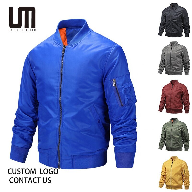 Bomber Jacket Manufacturer - Custom Logo Autumn Windbreaker Baseball Plus Size 5XL