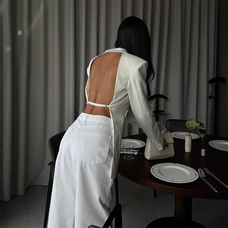 Women Slim Blazer Manufacturer - Autumn Woven Single Button Suit Jacket Office Formal Casual