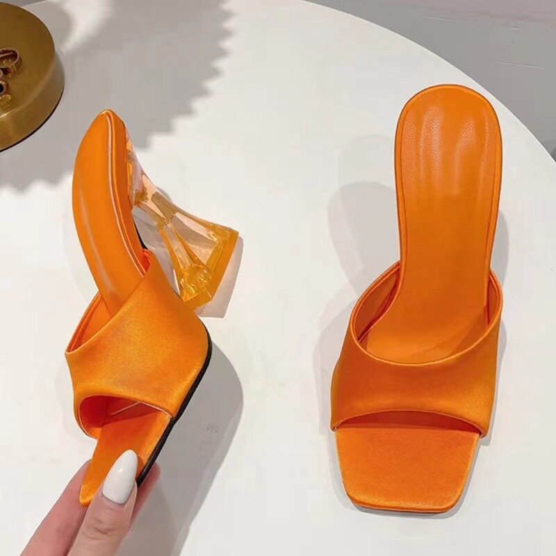 High Heels Sandals Manufacturer - Liu Ming 2025 Women Summer Transparent PU Leather Pumps