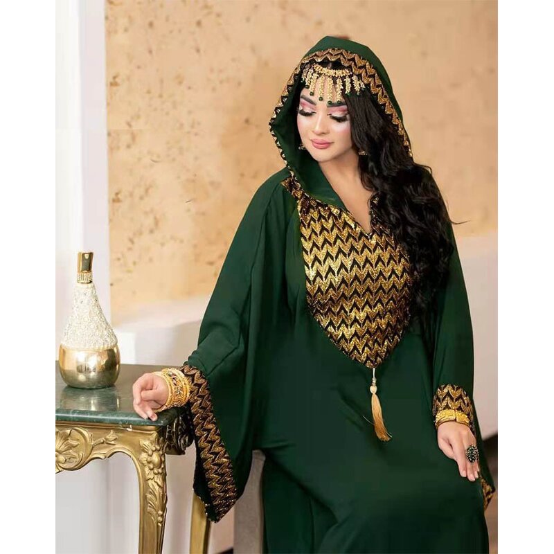 Muslim Long Dresses Manufacturer - Liu Ming 2025 Women African Abaya Plus Size Loose Elegant