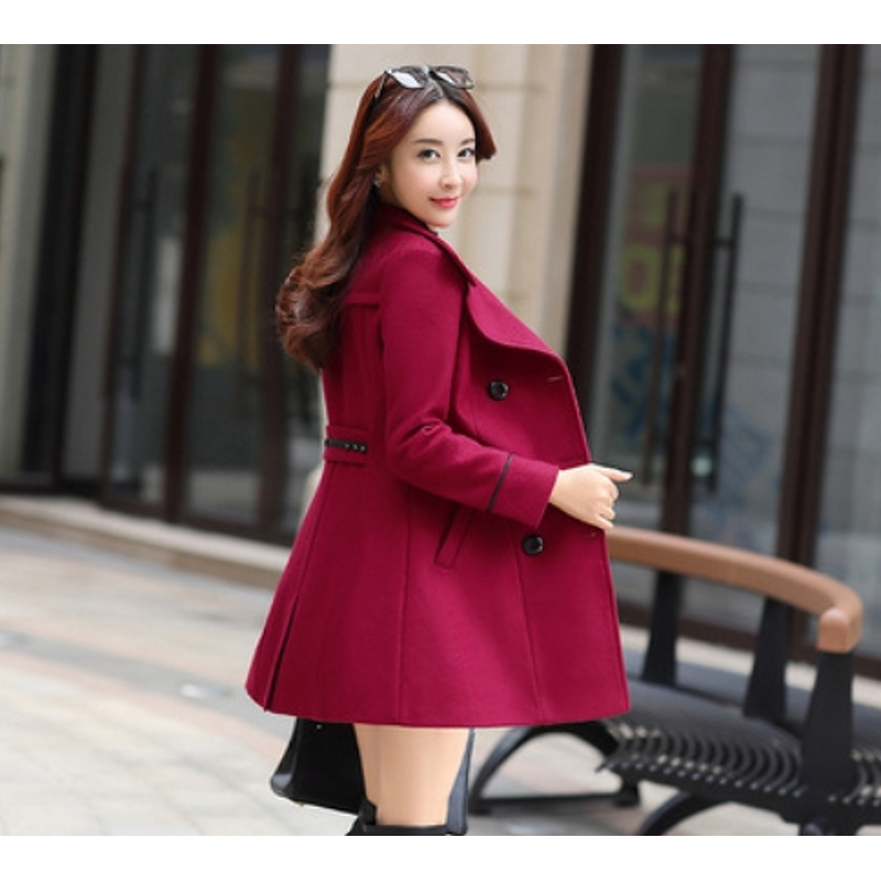 Woolen Trench Coat Manufacturer - Liu Ming 2025 Women Winter Windproof Long Sleeve Cotton
