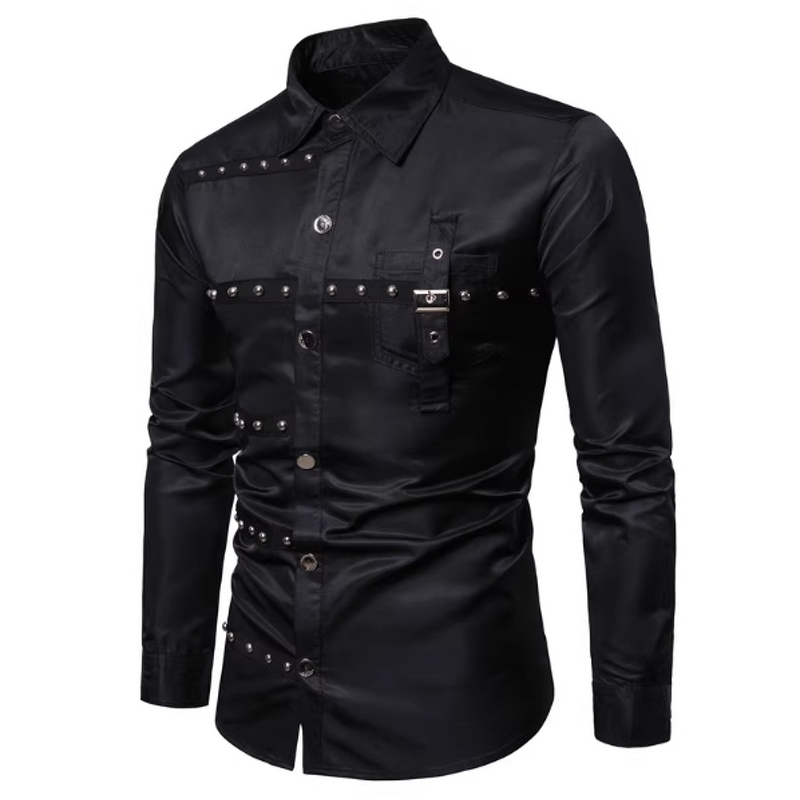 Vintage Shirts Manufacturer - Clearance Men Long Sleeve Party Casual Formal Streetwear