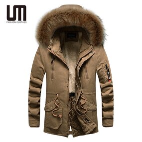 Hooded Jackets Manufacturer - 2024 Outdoor Fur Collar Winter Warm Parkas Long Coats