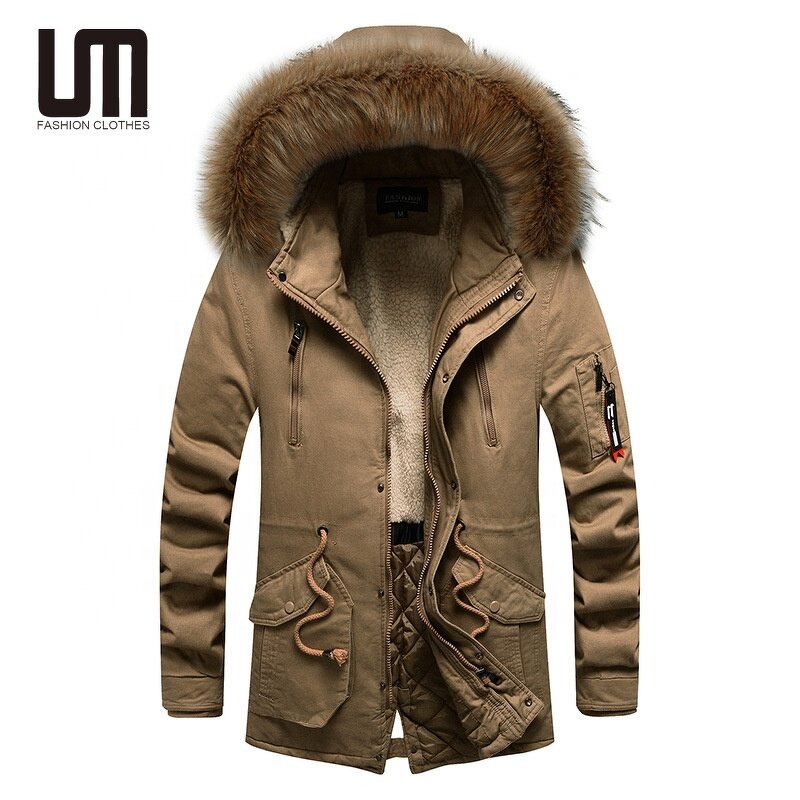 Hooded Jackets Manufacturer - 2024 Outdoor Fur Collar Winter Warm Parkas Long Coats