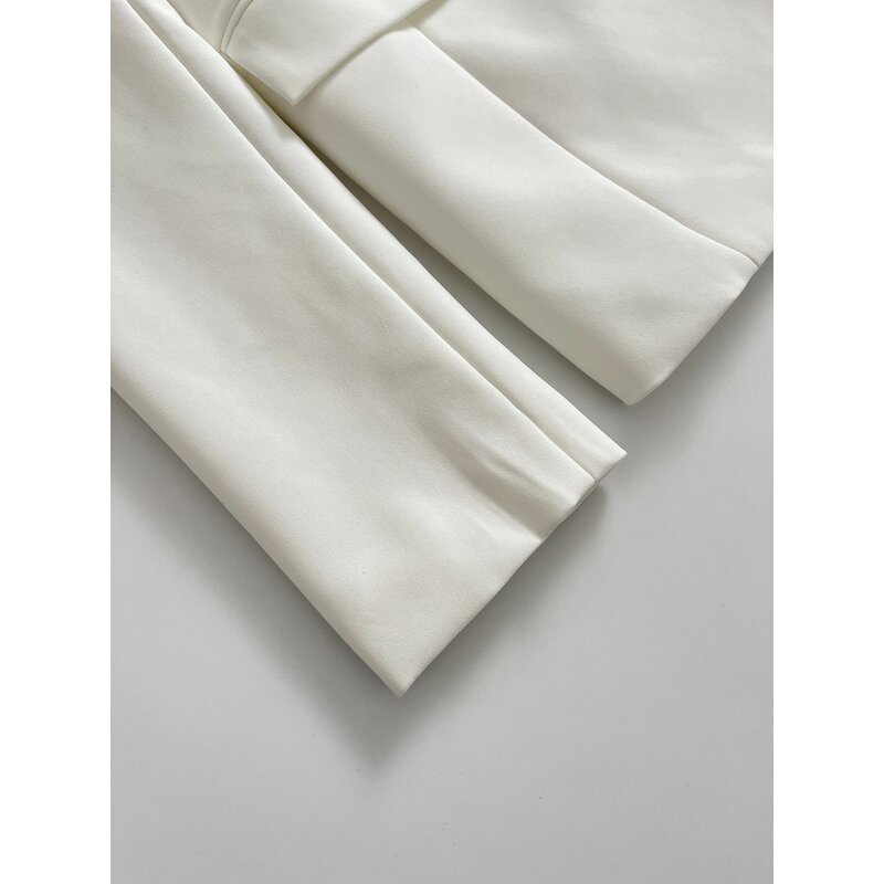 Slim Fit Blazer Manufacturer - Women Single Button Closure Woven Textured Work Evening Outings