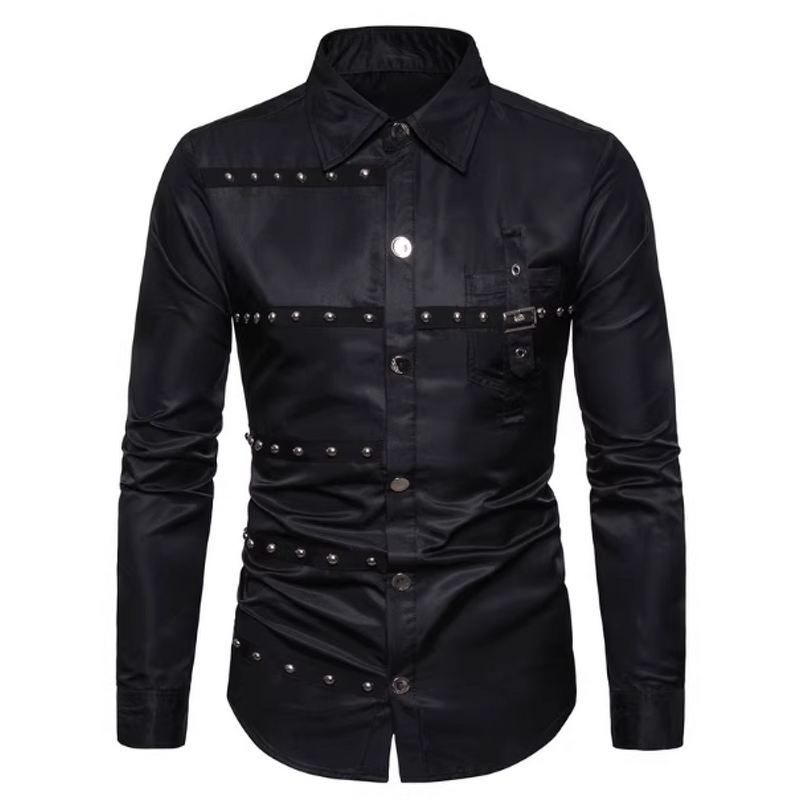 Vintage Shirts Manufacturer - Clearance Men Long Sleeve Party Casual Formal Streetwear