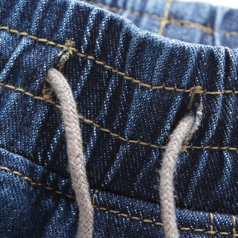 Denim Jeans Manufacturer - Custom Logo Slim Fit Drawstring Ankle-Length Stretch