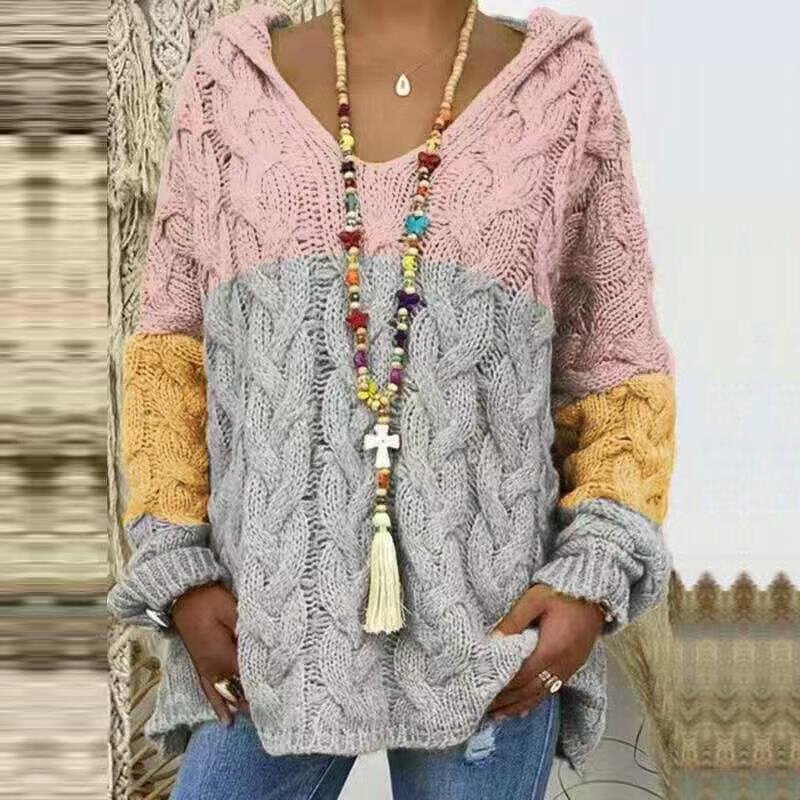 Thick Sweaters Manufacturer - Liu Ming Cheap Wholesale Women Autumn Winter V Neck Loose Plus Size