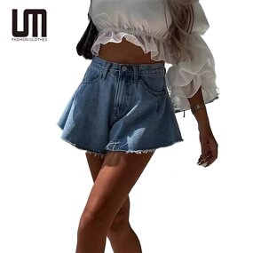 Denim Shorts Manufacturer - Liu Ming 2025 Women Summer High Waist Stylish Casual Comfortable