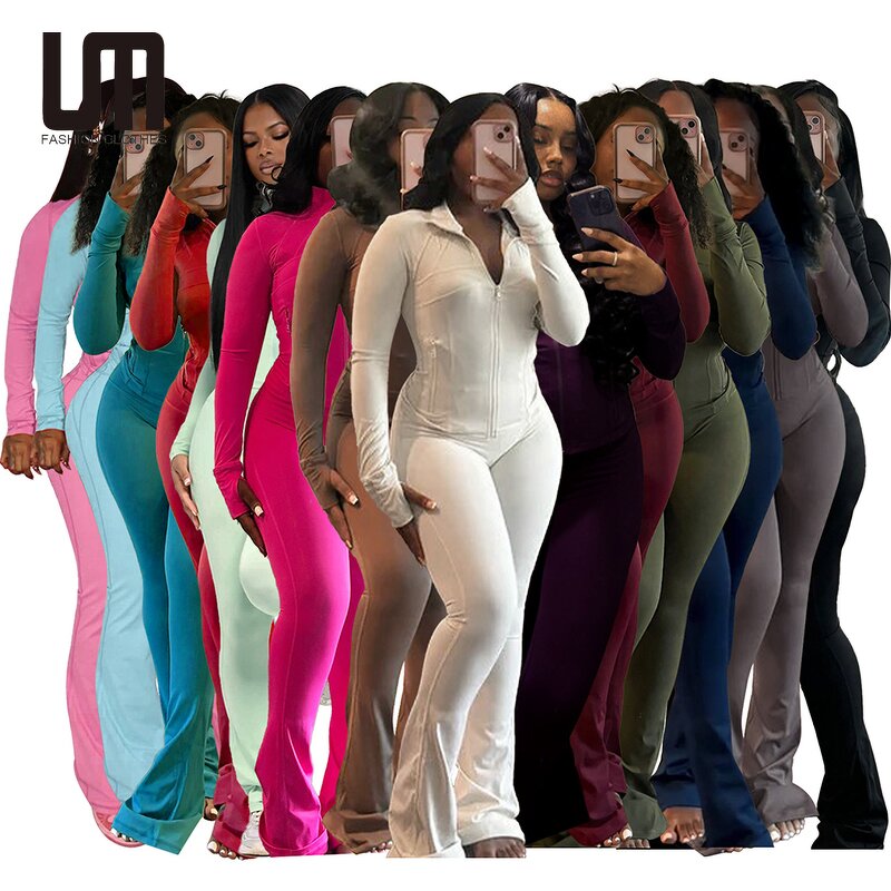 Sports Two Piece Set Manufacturer - Liu Ming 2025 Women Long Sleeve Zipper Jacket + Ankle-Length Pants