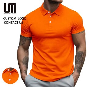 Polo Shirts Manufacturer - Clearance Men Summer Short Sleeve Solid Breathable Polyester