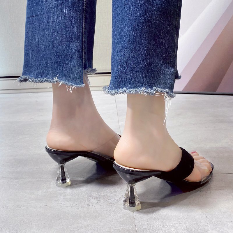 Pumps Heels Sandals Manufacturer - Liu Ming 2025 Women Fashion Designer Transparent Pointed