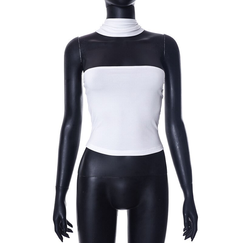 Basic Tank Tops Manufacturer - Liu Ming Women Sexy Backless Sleeveless Off Shoulder