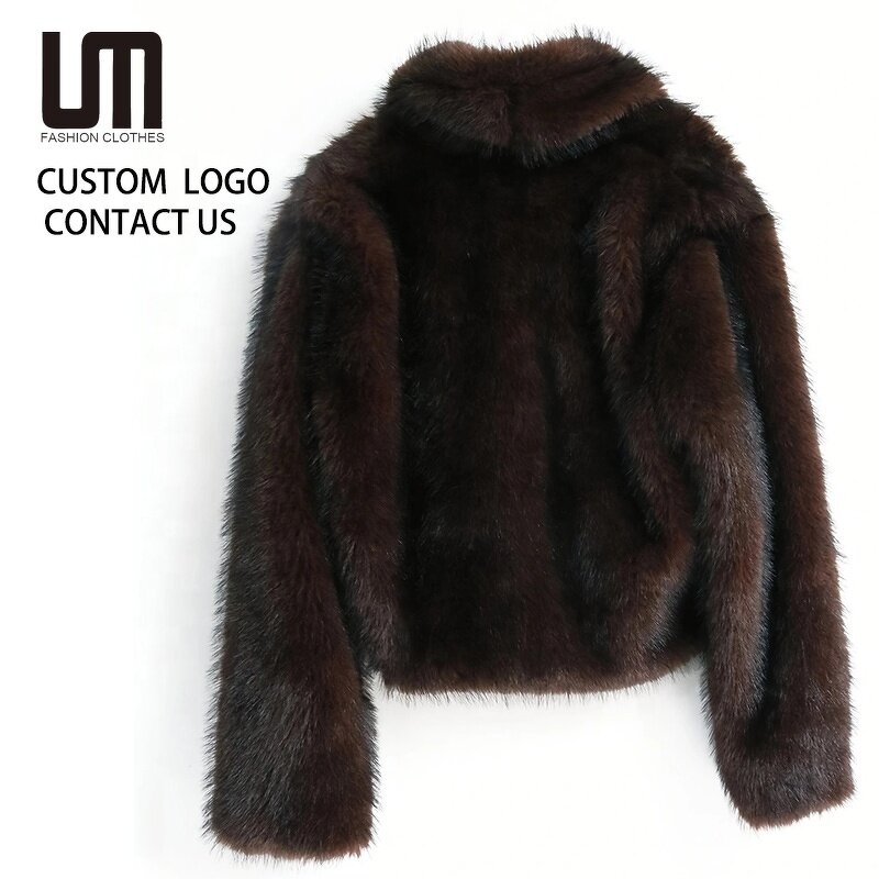 Faux Fur Coat Manufacturer - Luxury Women Fluffy Short Jacket Full Sleeve Autumn Winter
