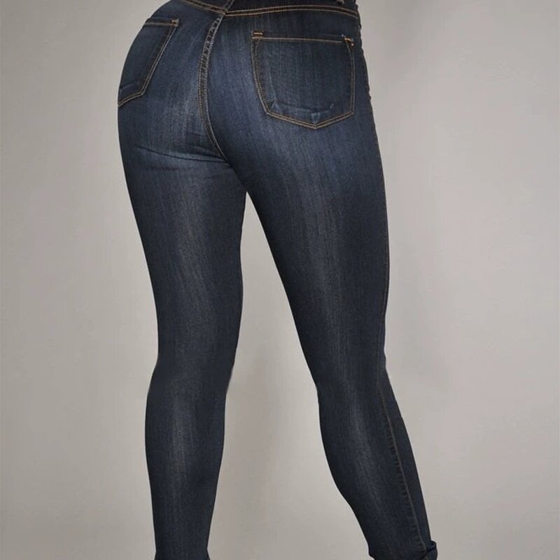 Skinny Jeans Manufacturer - 2026 High Waist Elastic Vintage Button for Casual Wear