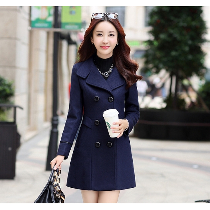 Woolen Trench Coat Manufacturer - Liu Ming 2025 Women Winter Windproof Long Sleeve Cotton