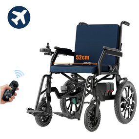 Electric Wheelchair Manufacturer - 2024 Hot Airplane Lithium Battery Aluminum Lightweight Foldable Widened Off-road