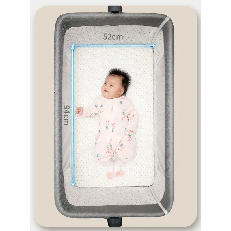 Baby Bed Manufacturer - New Born Movable Baby Care Infants Cot for Hospital Home Postnatal Center
