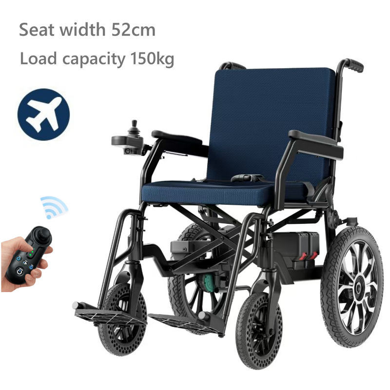 Electric Wheelchair Manufacturer - 2024 Hot Airplane Lithium Battery Aluminum Lightweight Foldable Widened Off-road