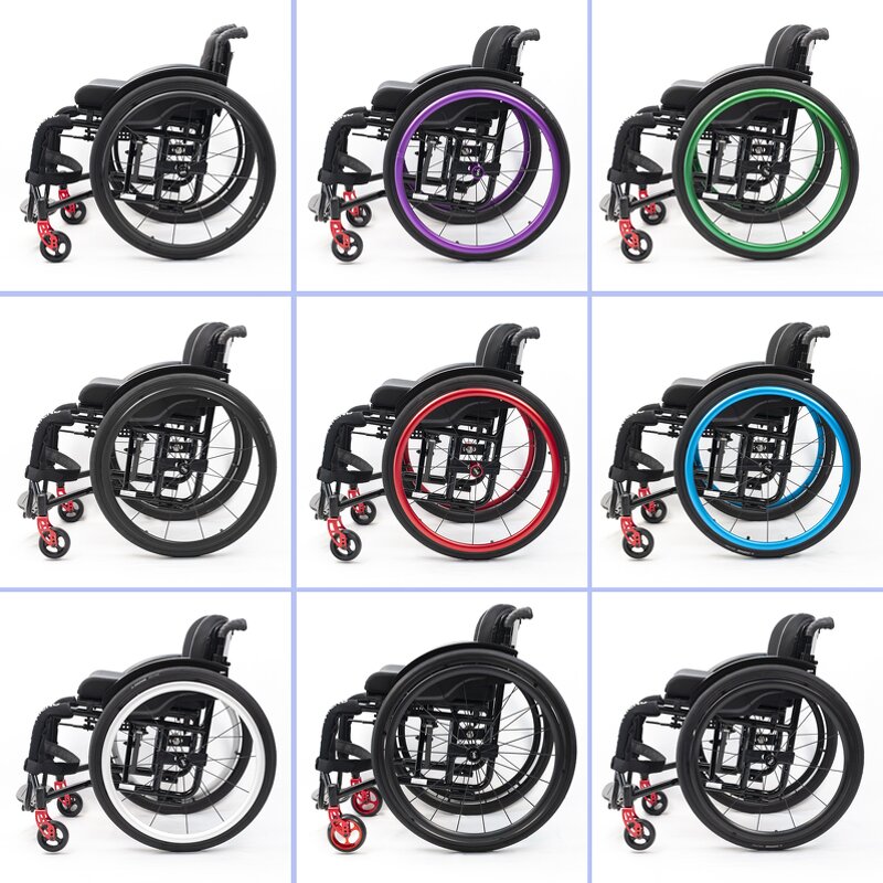 Wheelchair Manufacturer - 2025 Hot Sales Luxury Lightweight Ultra Light Folding Aluminium Manual Sport