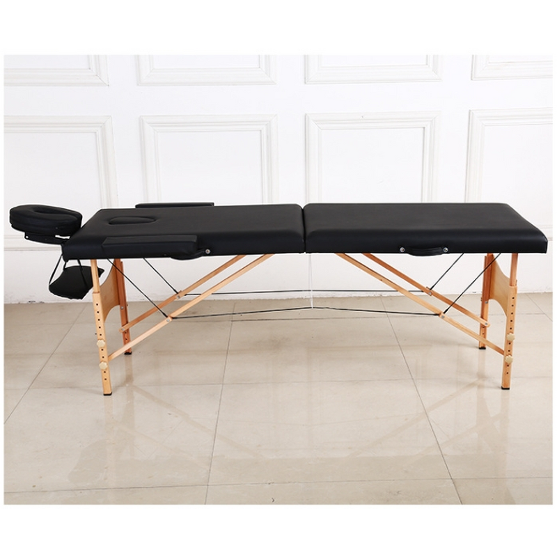 Massage Table Manufacturer - Cheap Portable Collapsible Tattoo Beauty Spa Aluminum Bed Black