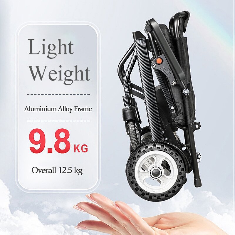 Electric Wheelchair Manufacturer - 9.8Kg 6A Lithium Battery Portable Foldable Safe Travel for Disabled