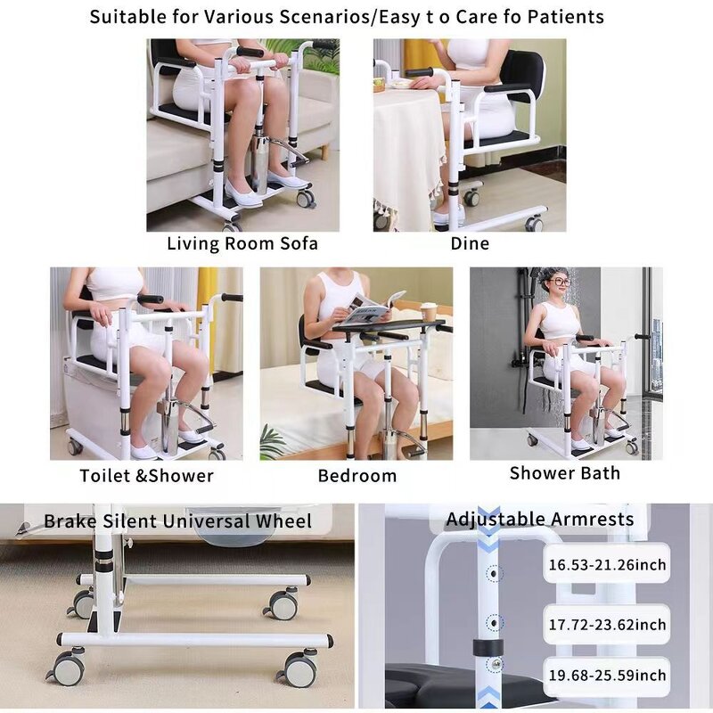 Transfer Chair Manufacturer - Multifunctional For Bedridden Patients And Elderly Hydraulic Lifting Machine