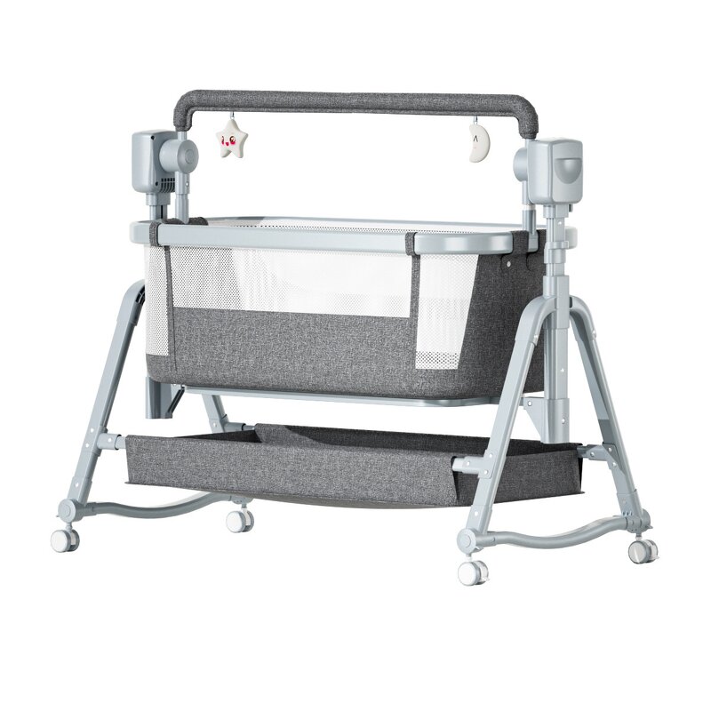 Baby Cradle Manufacturer - Multifunctional Electric Rocking Bed Newborn Smart Soother Bedside Bassinet