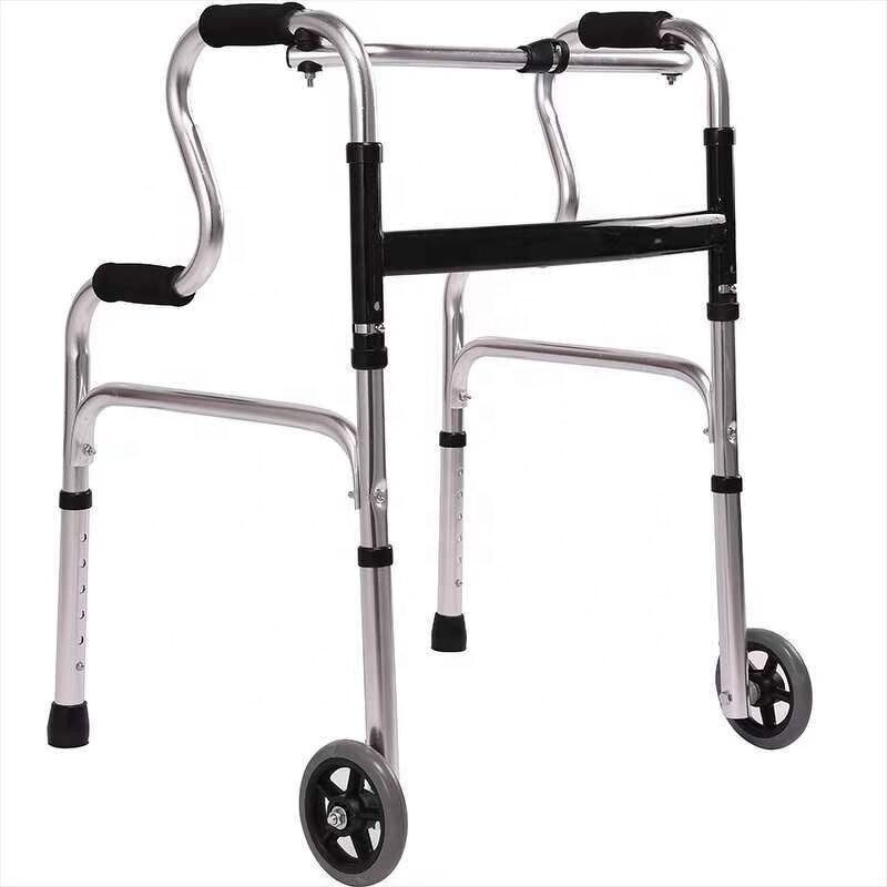 Walker Manufacturer - Elderly Aluminum Alloy and Stainless Steel Four-legged Walking Aid for Seniors