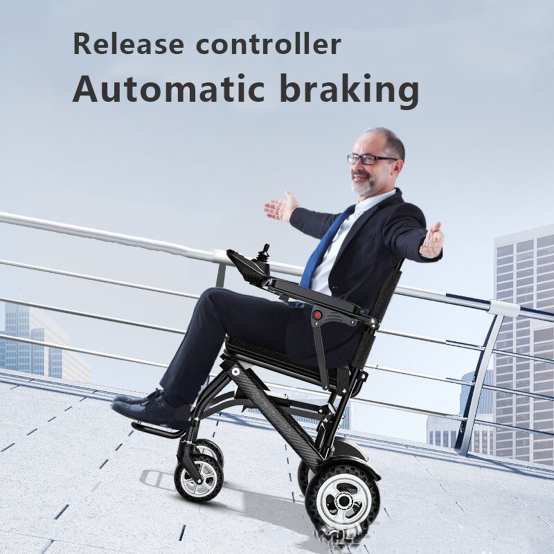 Electric Wheelchair Manufacturer - 9.8 Kg Foldable Aluminum Alloy 6A Lithium Battery for Disabled