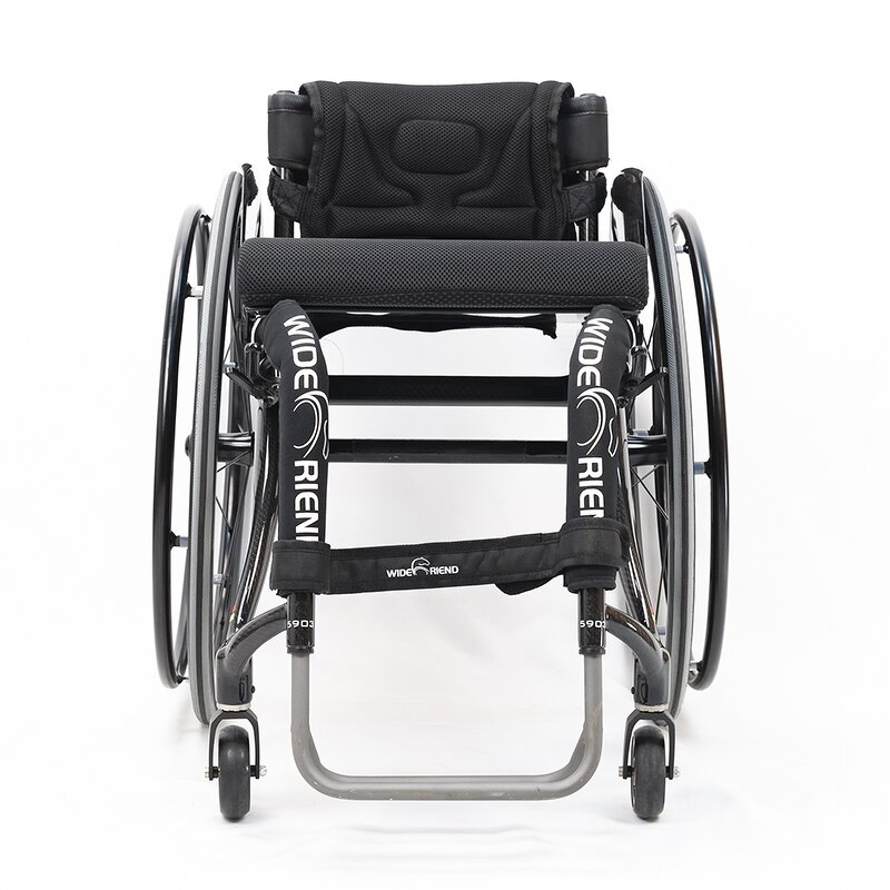 Wheelchair Manufacturer - Carbon Fiber Sports with Side Guards Quick Release Backrest Foldable Footrest