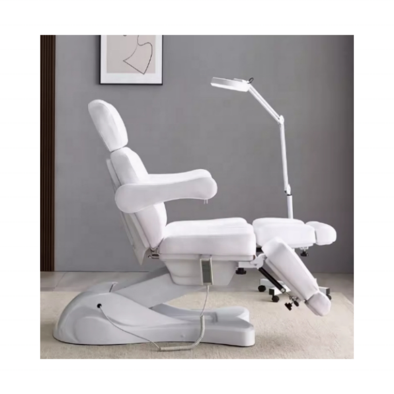 Beauty Chair Manufacturer - Rotating Electric 5 Motors Adjustable Tattoo Table Salon Facial Bed