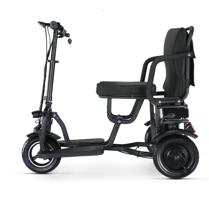 Electric Scooter Manufacturer - Lithium Battery Lightweight Foldable Portable 3 Wheel Adult Handicapped Tricycle