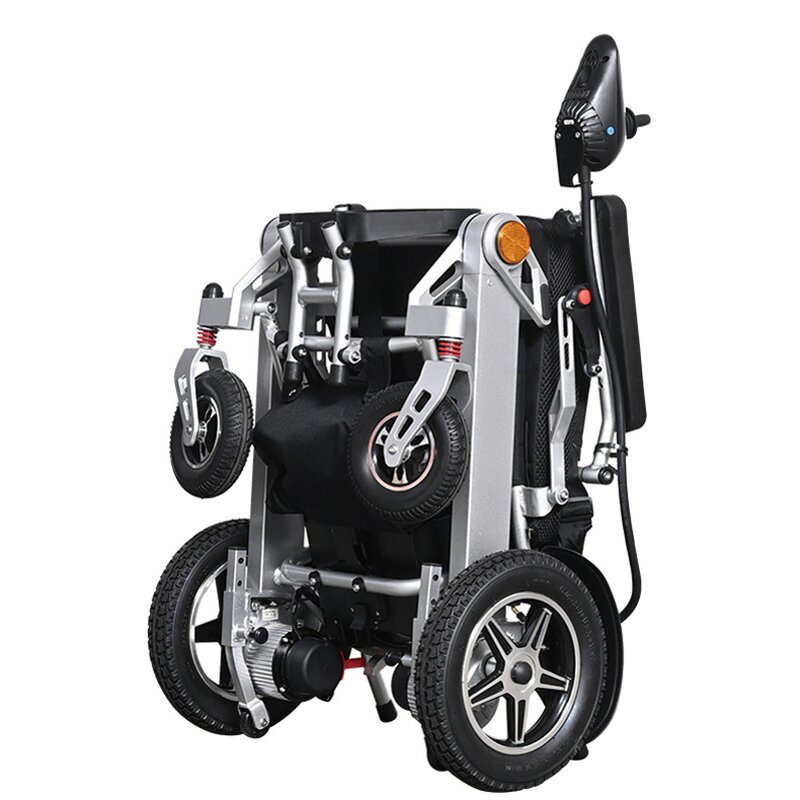 Electric Wheelchair Manufacturer - Hot Sale Aluminum Alloy Lightweight Folding Smart Automatic Remote Control