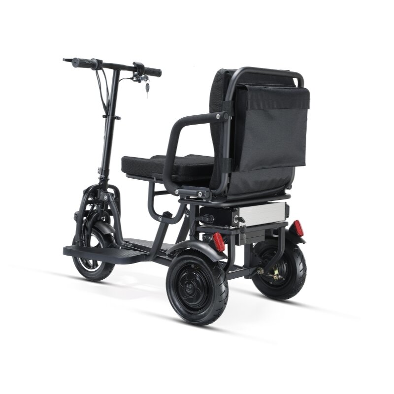 Electric Scooter Manufacturer - Lithium Battery Lightweight Foldable Portable 3 Wheel Adult Handicapped Tricycle