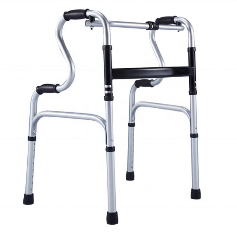 Walker Manufacturer - Elderly Aluminum Alloy and Stainless Steel Four-legged Walking Aid for Seniors