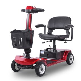 Electric Scooter Manufacturer - Multi-Functional Elderly 4 Wheels Folding 12A Lead-Acid Battery 360° Turning